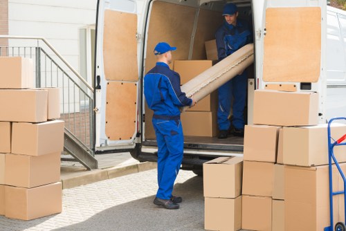 Commercial moving team planning a business relocation in Crystal Palace