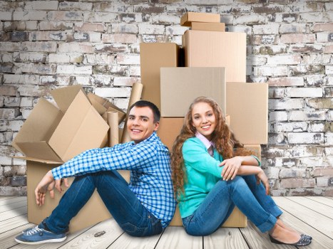 Careful loading of household items into a moving van in Crystal Palace