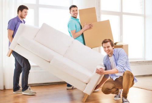Furniture being moved from a flat in Crystal Palace