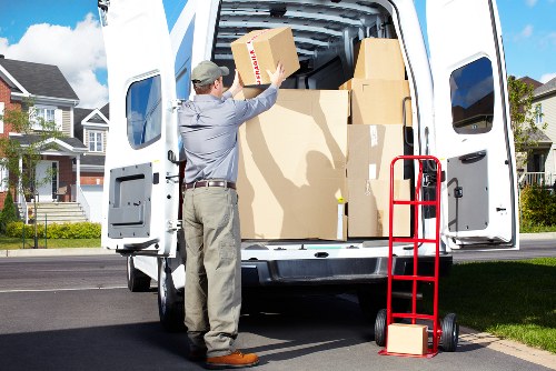 Business items being loaded carefully for a Crystal Palace relocation