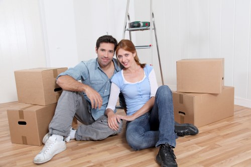 Loading furniture into a van for a Crystal Palace move