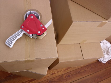 Household items prepared for a Crystal Palace home move