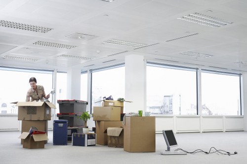 Unpacking boxes in a Crystal Palace apartment